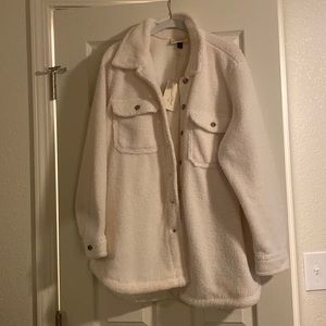 NWT Sherpa shacket